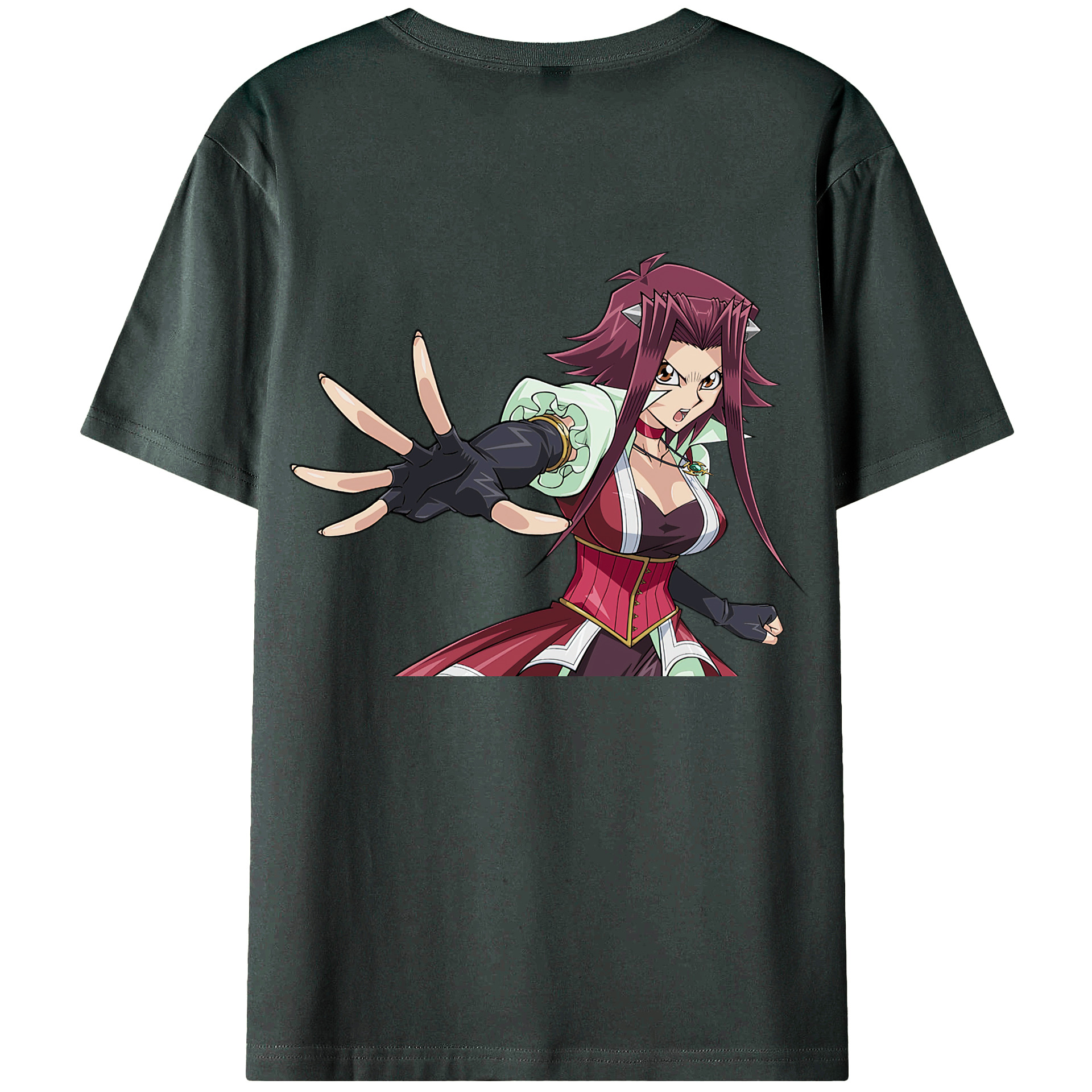 （画像用） 遊☆戯☆王 Yu-Gi-Oh! 綿100％ メンズ半袖Tシャツ（バックプリント） 通気性